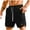 Black, variant on Mlzmgr Athletic Shorts for Men 7 Inch Inseam Drawstring Elastic Waisted Shorts Gym Workout Muscle Shorts for Men