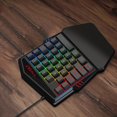 thumbnail image 4 of T-WOLF T-WOLF T19 Compact Gaming Keyboard - 35 Keys, RGB Backlit, Ergonomic Design, USB 2.0, Multi-System Compatibility (Windows, iOS, Android, Linux), 4 of 7