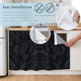 thumbnail image 5 of Abstract Overlapping Layers Cabinet Curtains for Kitchen 35"W x 35"L, Minimalist Slashes Black Laundry Sink Cabinets Magic Tape Short Curtain Privacy Panel for Bathroom Vanity Cabinets, 5 of 9