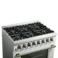 thumbnail image 5 of Forno Galiano 36" Freestanding Dual Fuel Range in White, 5 of 5