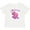 AA-White, variant on Inktastic I Love Hippos with Pink Hippo and Flowers Boys or Girls Baby T-Shirt