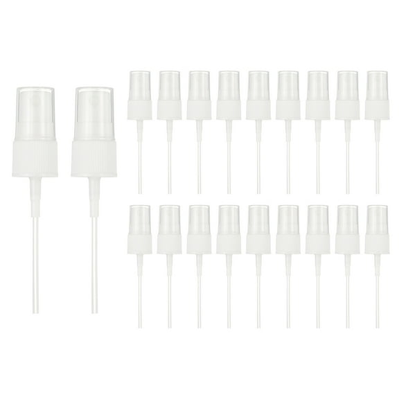 Uxcell Fine Mist Spray Top, Spray Bottle Nozzle Sprayer Top Replacement for Essential Oil Hair Care Home Beauty White for 18 Caliber