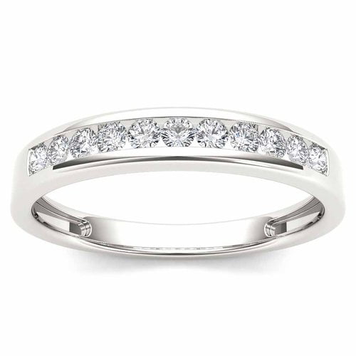 Imperial 1 4 Carat T.W. Diamond 14kt White Gold Wedding Band by Imperial Jewels