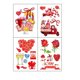 thumbnail image 2 of Yunuuuoa Valentine's Day Sticker Decals for Window Wall Decor, Romantic Heart Rose Gift Surprise, Reusable PVC Art for Home Bedroom Living Room Party, Festive Gathering Love Theme, 2 of 6