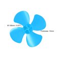 thumbnail image 3 of Unique Bargains RC Boat Propeller 4-Vanes 80mm Fan for 2mm DC Motor Shaft RC Model DIY Blue 4pcs, 3 of 4