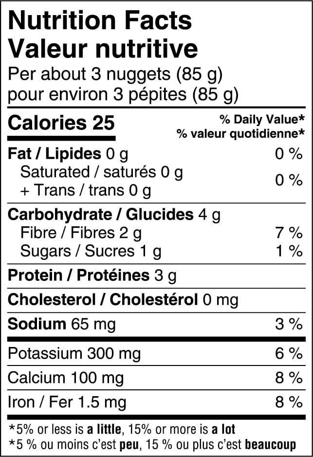 Great Value Natural Chopped Spinach Nuggets, 500 g
