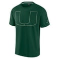 thumbnail image 2 of Men's Fanatics Green Miami Hurricanes Iconic T-Shirt, 2 of 3