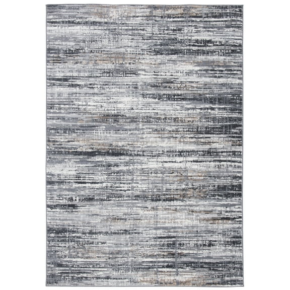 SAFAVIEH Shivan Blake Abstract Gradient Area Rug, Light Grey/Dark Grey, 4' x 6'