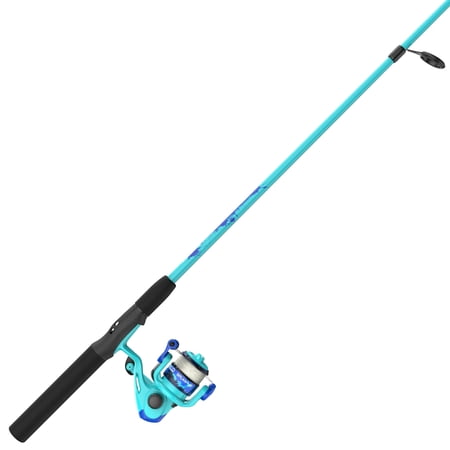 Zebco Splash Jr. Spinning Reel and Fishing Rod Combo, 4-Foot Fishing Pole, Blue