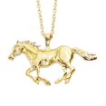 thumbnail image 3 of Femmes Course de Luxe Cheval Pendentif Long Pull Chaîne Collier Mode Bijoux, 3 of 5