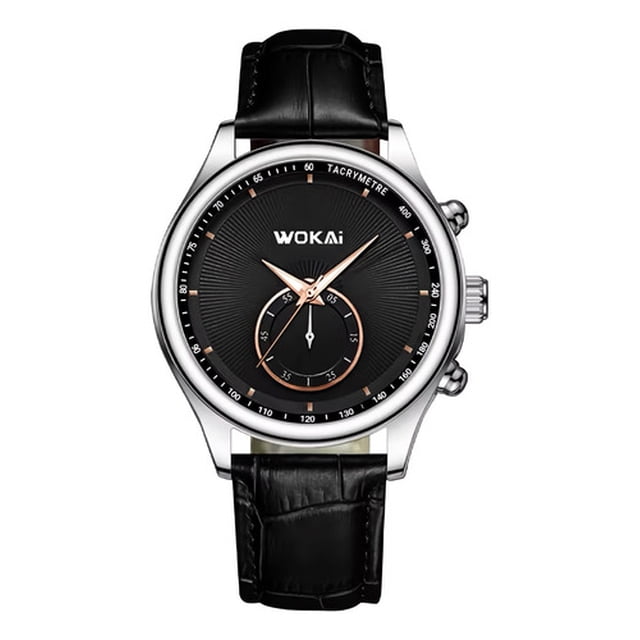 Reloj De Manecillas Wokai Negro Para Caballero Hombre