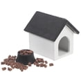 thumbnail image 4 of Set de casita de perro en miniatura con comedero y comida para perros, accesorios para casa de muñecas, 4 of 7