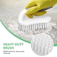 thumbnail image 6 of Tile and grout brush, stiff bristled cleaner for removing stubborn stains from shower walls, bathtub surfaces, kitchen backsplashes, and textured floors, 2 brush pack, White, 6 of 6