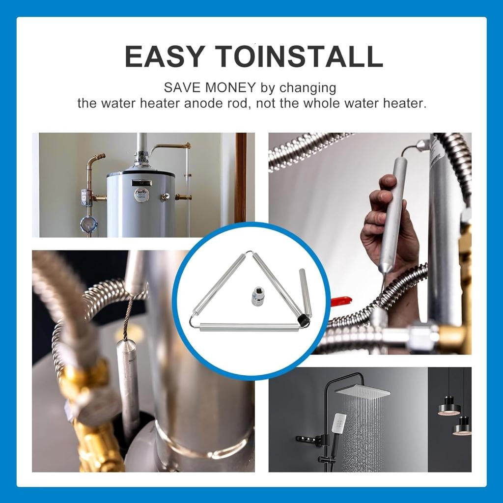 Ywmsfl Water Heater Flexible Anode Rod Enhances Liquid 4 Section Flexible Magnesium Anode Rod for Hot Water Heater