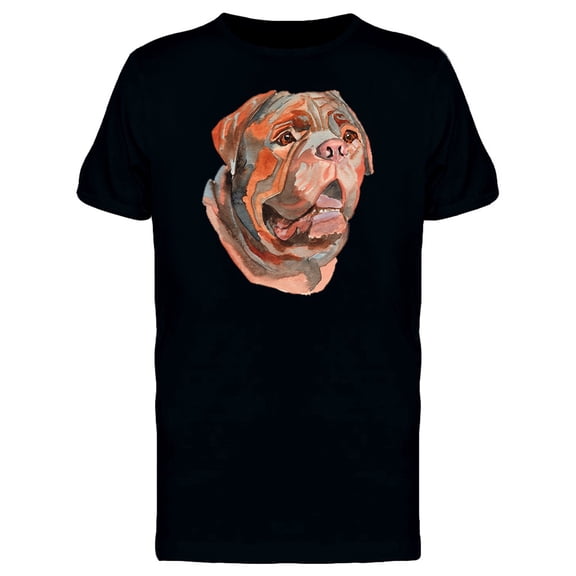 Bullmastiff Painting T-Shirt Men -Image by Shutterstock, Male Large