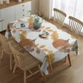 thumbnail image 2 of Fall Pumpkins Leaves Pattern Rectangle Tablecloth 60"x84",Waterproof Polyester Rectangle Table Cloth, Wipeable Spillproof Polyester Tablecloth for Dining, Camping, Indoor and Outdoor, 2 of 5