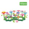 thumbnail image 1 of Juguete De Jardín De Flores Bloques de construcción de jardín, pensamiento creativo, regalo ideal para niños y niñas, 150 piezas, 1 of 9
