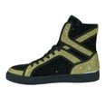 thumbnail image 5 of Men High Top Shoes By FIESSO AURELIO GARCIA ,Fancy Rhine stones 2402 Black Gold, 5 of 8