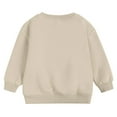 thumbnail image 7 of Boys Sweatshirt Long Sleeve Khaki Sweatshirt Girls Crewneck Pullover Casual Sport Sweatshirts Fall Clothes Toddler Girls Clothes 6-12 Months, 7 of 7