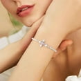 thumbnail image 3 of Cross Fashion Adjustable Bracelet for Women, Christian Jewelry Gift for Believers, 3 of 6