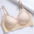 thumbnail image 3 of Daiosportswear Seamless Wireless Bra for Women Comfort Adjustable Strap Camisoles No Underwire Full Coverage Everyday Bras Khaki M(M), 3 of 7