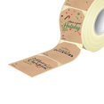 thumbnail image 4 of veasfak Christmas Gift Tag Stickers Roll Adhesive Scrapbook Labels for Brown, 4 of 4