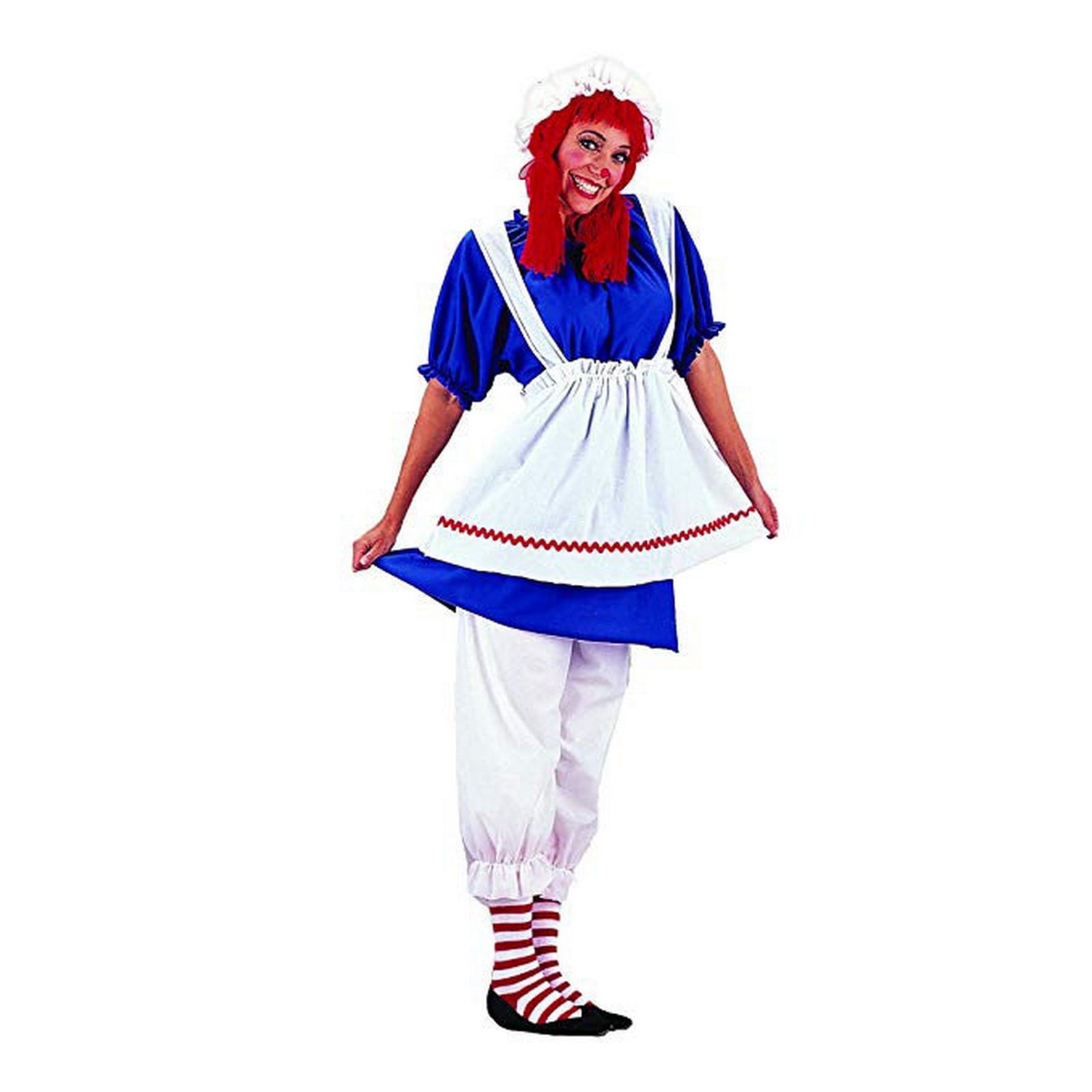 Red And White Striped Stripes Long Bloomers Halloween Theme Fancy Dress Costumes 