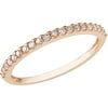 1/5 Carat T.W. Diamond Eternity Ring in 10kt Pink Gold