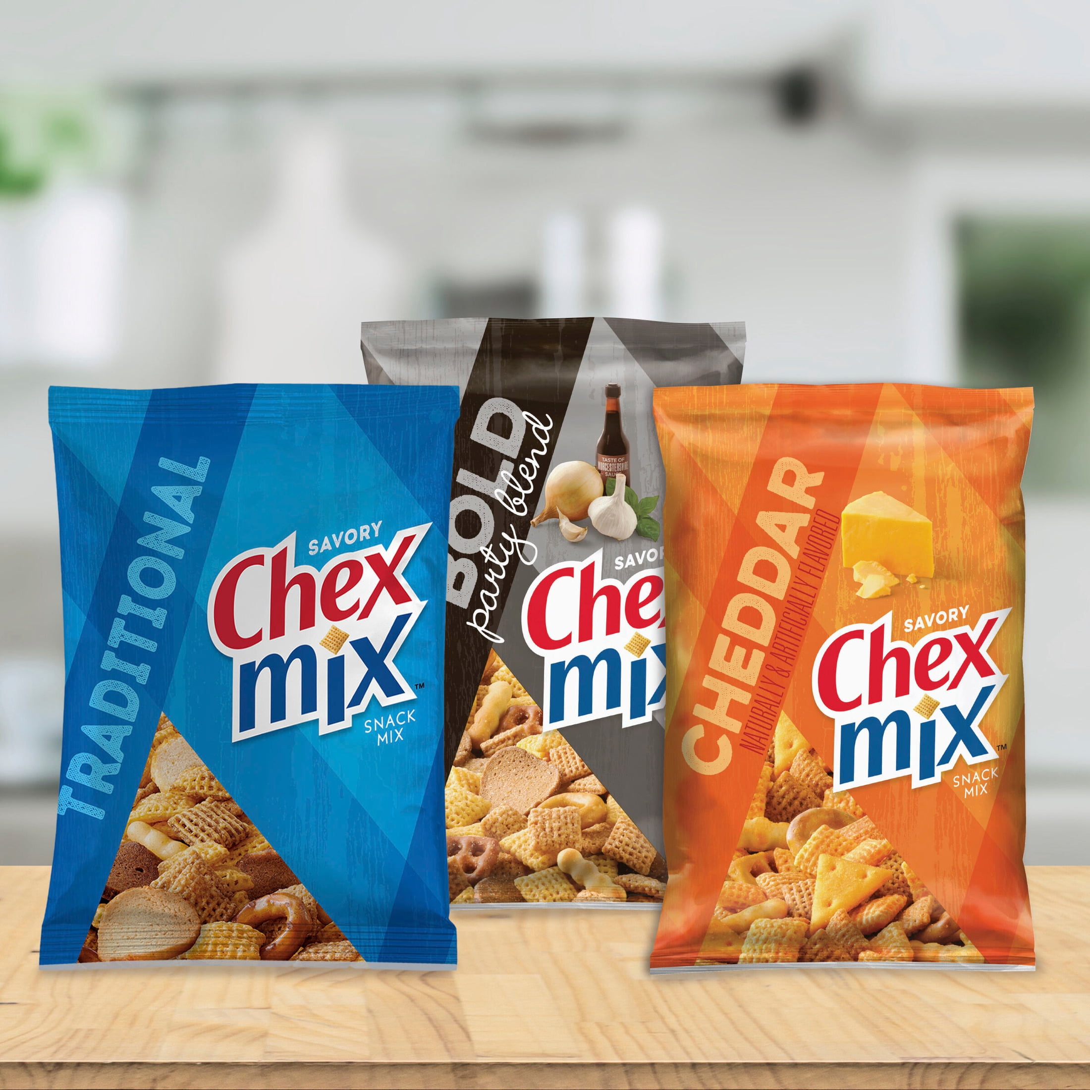 Chex Mix Snack Mix, Variety Pack, Snacks Bags, 52.5 oz, 30 Count