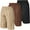 Black/ Espresso / Khaki, variant on Ultra Performance Men's Athletic Mesh Short's 3 Pack Mens Basketball Shorts Gym Workout & Sport Short with Pockets for Men