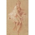 thumbnail image 2 of François Boucher 17x24 Black Ornate Framed Double Matted Museum Art Print Titled: Aurora (C. 1733), 2 of 5
