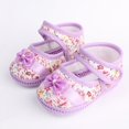 thumbnail image 3 of Baby Girl Spring and Fall Bowknot Floral Single Shoes Newborn Non-slip Square Shoes, 3 of 3