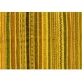 thumbnail image 1 of Ahgly Company Machine Washable Indoor Rectangle Oriental Yellow Modern Area Rugs, 5' x 8', 1 of 4
