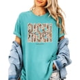 thumbnail image 2 of He Is Risen Shirt for Women - Ink-Printed Pearls Easter Matthew 28:6 Floral Tee Seafoam Shirt Adult 2X-Large, 2 of 7
