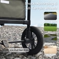 thumbnail image 4 of LINLUX 4-in-1 Stroller Wagon for 4 Kids, 200 Lbs Capacity, All-Terrain Wheels, Green, 4 of 10