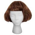 thumbnail image 5 of 2-Pack Foam Mannequin Heads with Wig Caps, White Dad Style, 28x21CM Foam Cap Stand for Display, 5 of 8
