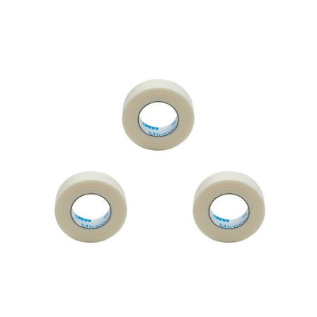 3M Medical Tape Micropore Easy Tear Paper 1/2 Inch X 10 Yard White, 3 Rolls - 1530-0