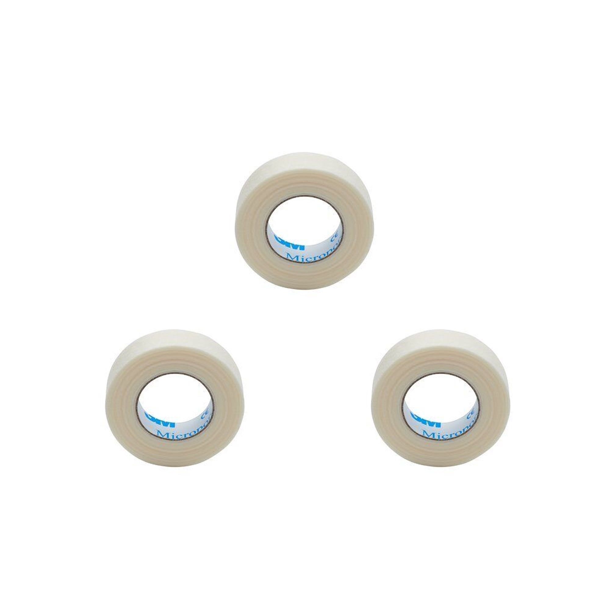 3M Medical Tape Micropore Easy Tear Paper 1/2 Inch X 10 Yard White, 3 Rolls - 1530-0