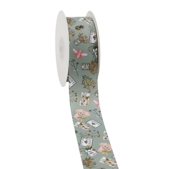 LaRibbons 1 1/2" Bee Kind Grosgrain Ribbon, 100 Yard
