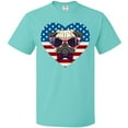 thumbnail image 3 of Inktastic Pug Dog Patriotic US Flag Heart T-Shirt, 3 of 5