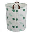 thumbnail image 3 of Howarmer Large Canvas Laundry Hamper, Leaf Feather, 3 of 7