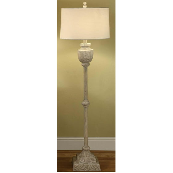 Avalon 63 Inch Floor Lamp Bleached Wood