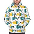 thumbnail image 4 of KLL Funny Boats Print Mens Hoodie Long Sleeve Casual Pullover Hooded Sweatshirt Fashion Drawstring Hoodies with Pocket-4X-Large, 4 of 6