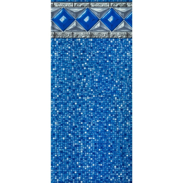 18Foot Round Unibead Crystal Tile Above Ground Swimming Pool Liner