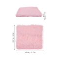 thumbnail image 2 of Photo Plush Cushion Prop Long Plush Mat for Decoration Pink, 2 of 4