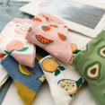 thumbnail image 3 of QPENWEI pares de calcetines divertidos y novedosos para mujeres y niñas, calcetines de algodón con diseño de comida loca y adorable, regalo para niñas, 3 of 5