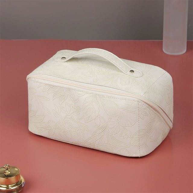 Xihbxyly Neceser de Viaje para Maquillaje, Espacioso Organizador de Cosméticos con Asa, Resistente Al Agua, Ideal para Guardar Artículos de Tocador, Joyas y Dispositivos Electrónicos, Perfecto para U