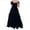 Black, variant on Women's Summer Dresses Puff Short Sleeve Square Neck Ruched Tiered Maxi Dress Casual Long Dresses
