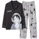 thumbnail image 4 of Pijama de manga larga para hombre, conjunto de ropa de dormir de algodón con estampado japonés, cárdigan de fiesta, otoño, 4 of 4