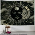 thumbnail image 2 of BCIIG  Sun and Moon Tapestry Sun with Stars Black and Beige Psychedelic Popular Mystic Aesthetic Tapestries Wall Hanging For Room, 2 of 7